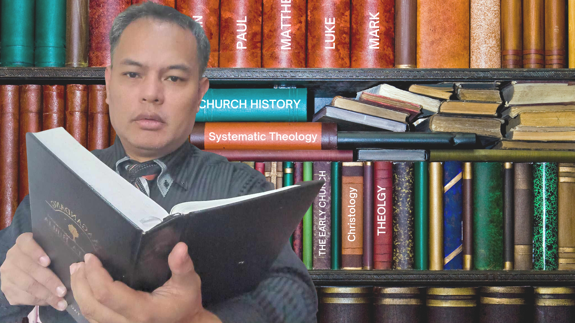 A Pastor Reading a Bible